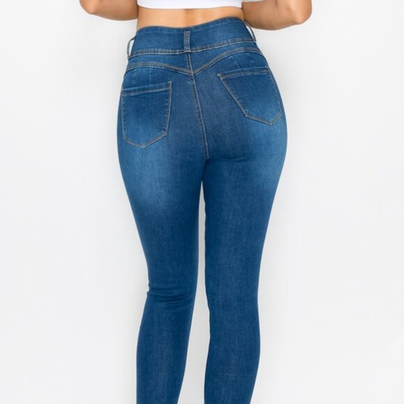 High Waisted, Distressed, Lover Brand Skinny Jeans - Picture 6 of 6